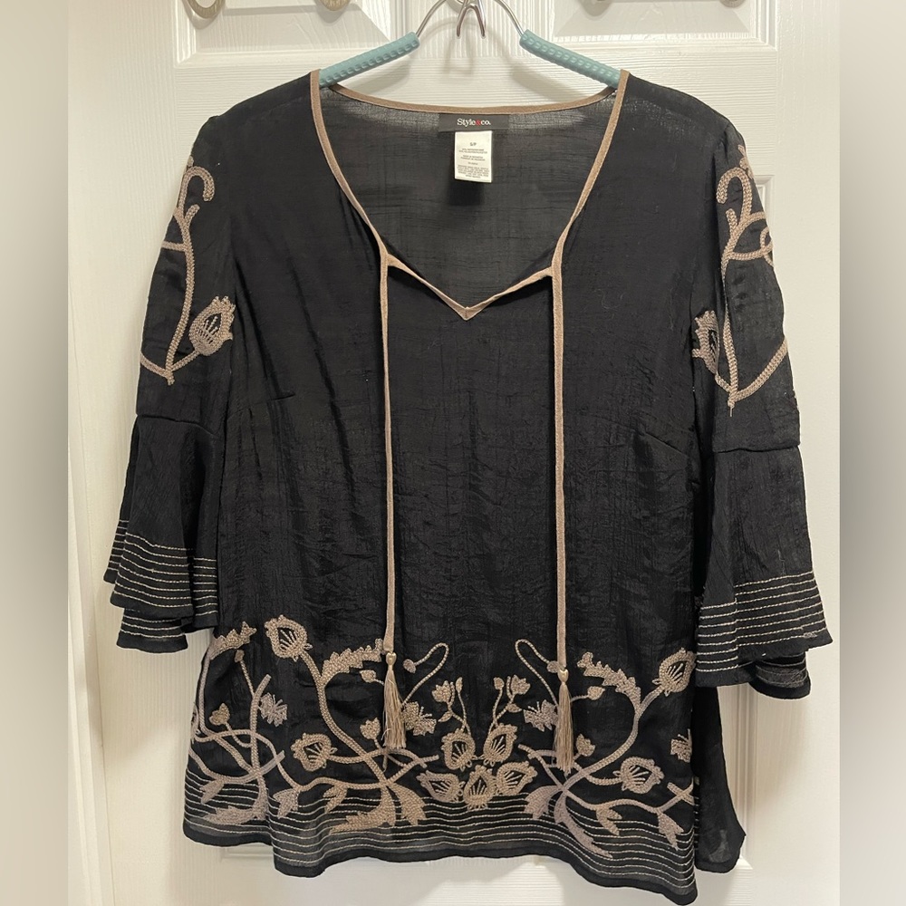 Black Tunic with tassels